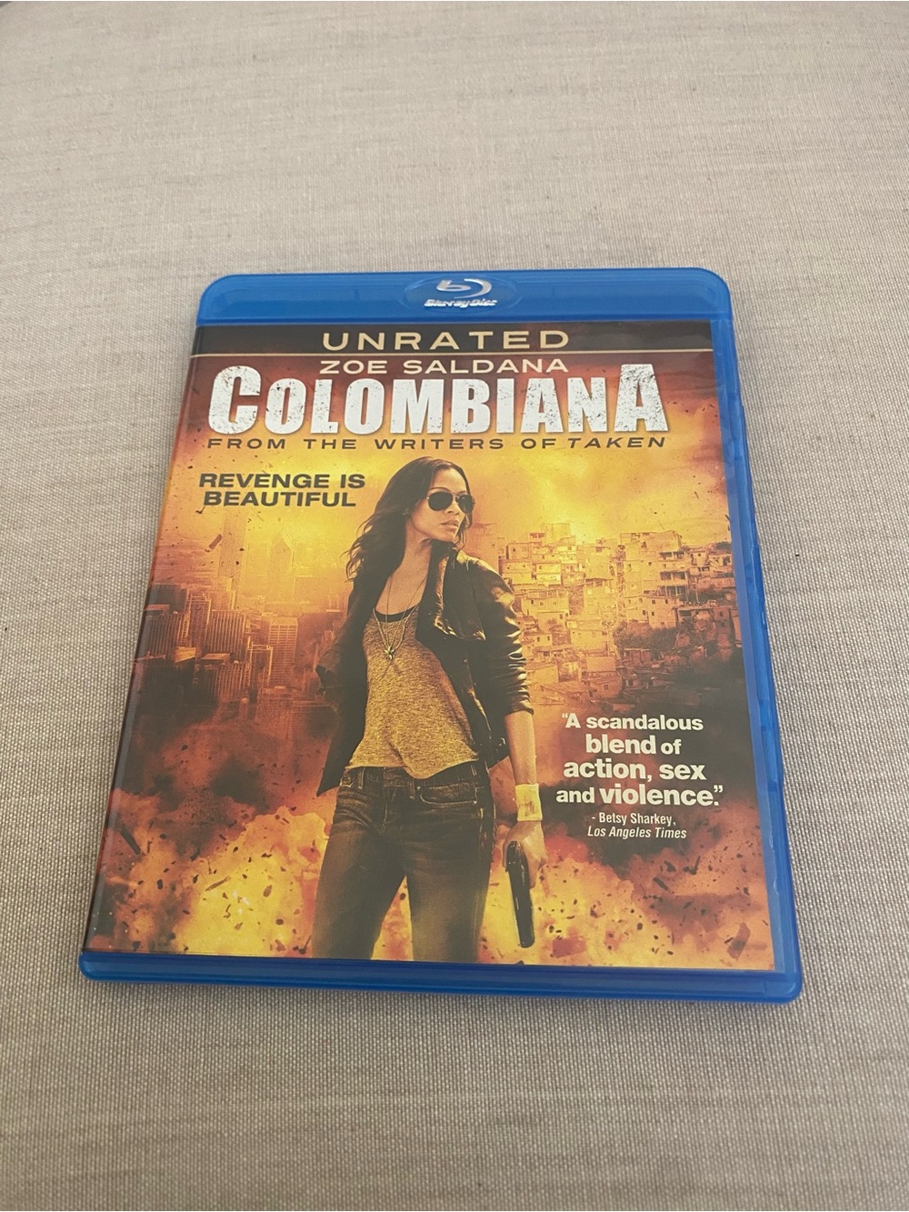 Colombiana Blu Ray — Unrated Edition in Blue Case